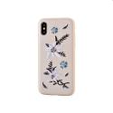 Zadný kryt Devia Flower Embroidery pre iPhone X/XS, ružová DEV-305702