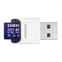Samsung PRO Plus Micro SDXC 512 GB, USB adaptér