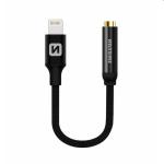 Audio adaptér Swissten Lightning/Jack (samica) 0,15 m, čierny 73501211