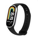 FIXED Silikónový remienok pre Xiaomi Mi Band 8, čierna