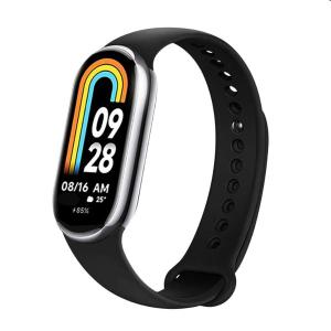 FIXED Silikónový remienok pre Xiaomi Mi Band 8, čierna
