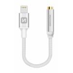 Audio adaptér Swissten Lightning/Jack (samica) 0,15 m, strieborný 73501212