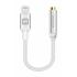 Audio adaptér Swissten Lightning/Jack (samica) 0,15 m, strieborný 73501212