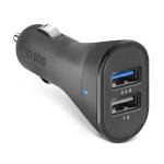 SBS Autoadaptér Mini 2 x USB, 2,4 A, 12/24 V, čierna TECR2USB24AFAST