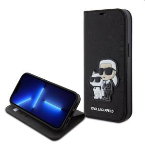 Zadný kryt Karl Lagerfeld PU Saffiano Karl and Choupette NFT Book pre Apple iPhone 15 Pro, čierna 57983116714