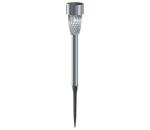 B.V.  - LED Solárna lampa LED/0,006W/1,2V 29,7 cm chróm 6500K IP44