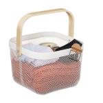 Úložný košík s rukoväťou RD31609, biela