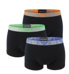EMPORIO ARMANI - boxerky 3PACK stretch cotton nero con Armani logo - limited edition