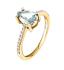 Morellato Elegantný pozlátený prsteň so zirkónmi Tesori SAIW2100 56 mm