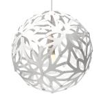 david trubridge Kvetinová závesná lampa Ø 40 cm biela