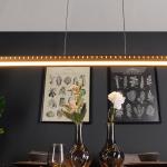 LED závesné svietidlo Solaris 3-Step-dim wood 120 cm