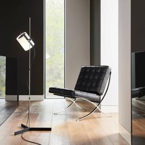 Magnetická stojacia lampa, Ø 16 cm, khaki, čierny dub