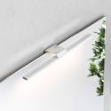 LED zrkadlové svetlo Triga IP44, chróm, 40 cm, 3 000 K