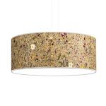 LeuchtNatur Závesné svietidlo Discus 35cm alpská lúka biela