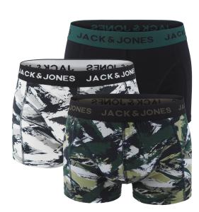 JACK & JONES - boxerky 3PACK Jaceffect camo color z organickej bavlny - limitovaná edícia