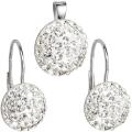 Evolution Group Sada šperkov s kryštálmi Swarovski 39086.1 (náušnice, prívesok)