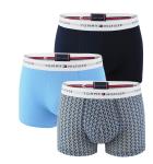 TOMMY HILFIGER - boxerky 3PACK signature cotton essentials geo & well water color - limitovaná edícia