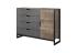 Expedo Komoda ARDELA 2, 137,8x99,2x39,6, dub sand grande/matera