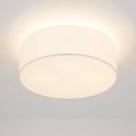 Stropné svietidlo Quitani Gala, Ø 50 cm, chintz, biele, Ø 50 cm