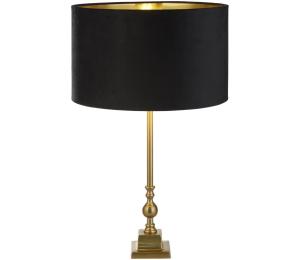 Searchlight Searchlight EU81214BK - Stolná lampa WHITBY 1xE27/10W/230V čierna/zlatá