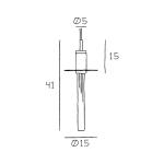 Závesné svetlo Liberty Disc, zlatá farba