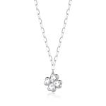 S`Agapõ Oceľový náhrdelník Štvorlístok s kryštálmi Stellar SSE03