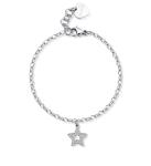 S`Agapõ Slušivý oceľový náramok s hviezdičkou Happy SHAR28
