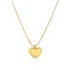 S`Agapõ Romantický pozlátený náhrdelník so srdiečkami Message SSG10