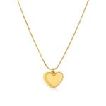 S`Agapõ Romantický pozlátený náhrdelník so srdiečkami Message SSG10