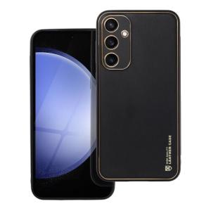 Puzdro Leather TPU Samsung Galaxy S23 FE - čierne