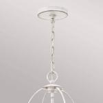 Závesné svietidlo Bradbury, štyri svetlá, biele