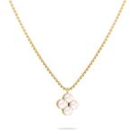 Tamaris Pôvabný pozlátený náhrdelník so syntetickými perlami TJ-0512-N-45