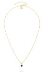 Tamaris Elegantný pozlátený náhrdelník s modrým zirkónom TJ-0539-N-45