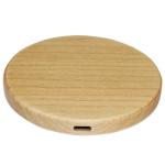 CUBE1 drevená bezdrátová nabíječka 15W - Javor