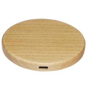 CUBE1 drevená bezdrátová nabíječka 15W - Javor