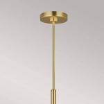 Luster Brianna, šesť svetiel, leštená mosadz