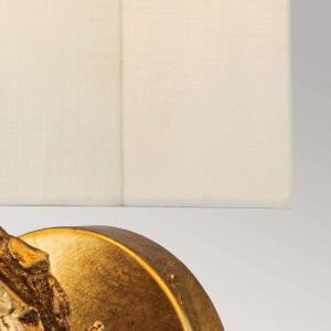 Veľké nástenné svietidlo Swirl s ľanovým tienidlom, povrchová úprava