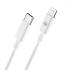 Sturdo Dátový a nabíjací kábel MFi USB-C/Lightning, 3A, 1m, biely KAB-0233-STU-LIGHT