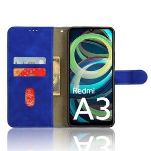 Puzdro Leather Book Xiaomi Redmi A3 - tmavo-modré
