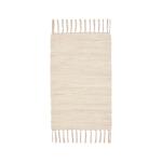 Tkaný Handričkový Koberec Julia 2, 70/130cm, Svetlohnedá