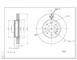 HART Brzdový kotúč 239 385