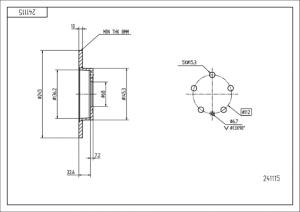 HART Brzdový kotúč 241 115