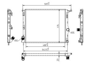 HART Chladič motora 611 930