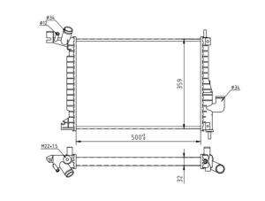 HART Chladič motora 622 287