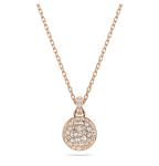 Swarovski Blyštivý bronzový náhrdelník so zirkónmi Meteora 5683450