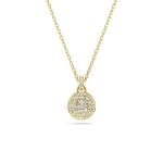 Swarovski Blyštivý pozlátený náhrdelník so zirkónmi Meteora 5683443