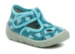 Befado 630P010 tyrkysové detské papučky EUR 19