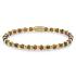 Rebel&Rose Korálkový náramok Mix Glass Rocks Tiger Gold RR-40146-G 16,5 cm