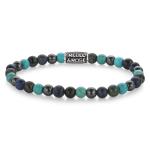 Rebel&Rose Korálkový náramok Blue Nights Vintage RR-60132-V 20 cm