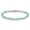 Rebel&Rose Korálkový náramok Blue Green Adventure RR-40144-S 19 cm